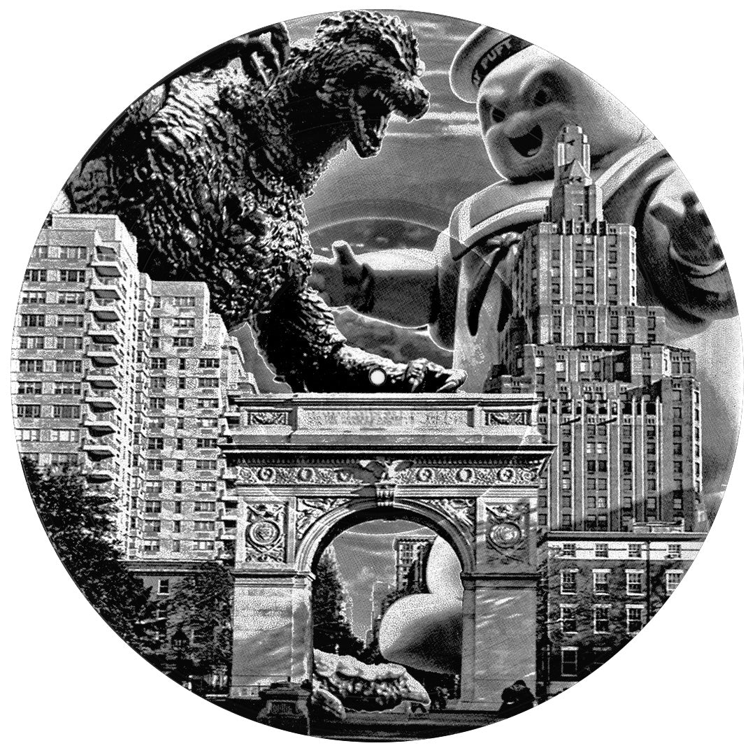 #132 Godzilla vs Stay Puft Washington Square New York City