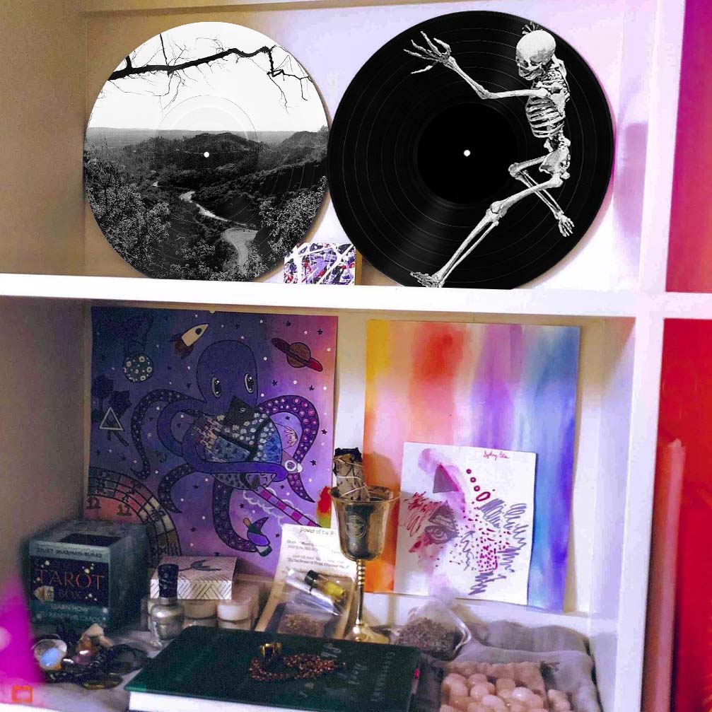 #34 Prehistoric Skeleton on a Record