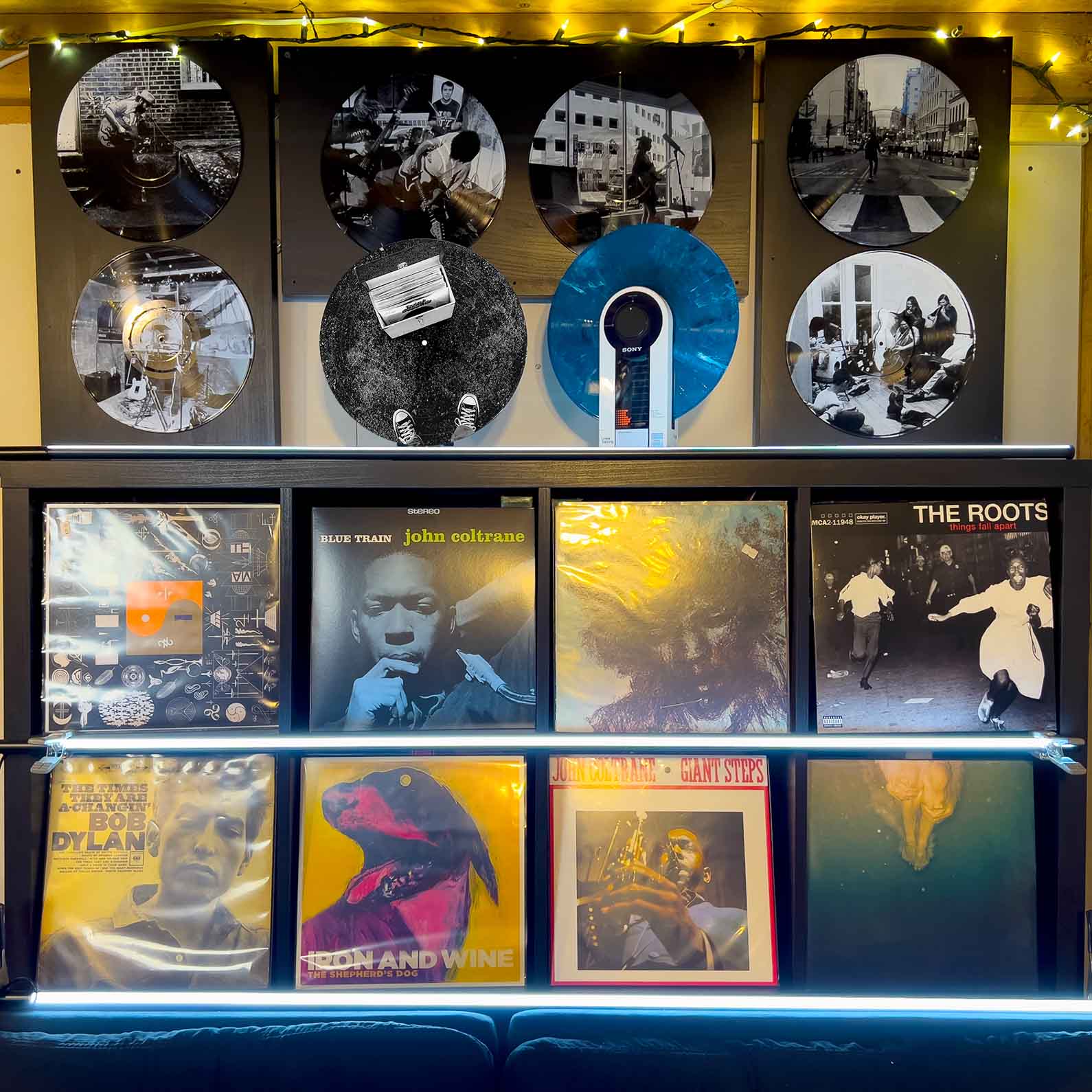 Converse Chuck Taylors and Vinyl Record Box