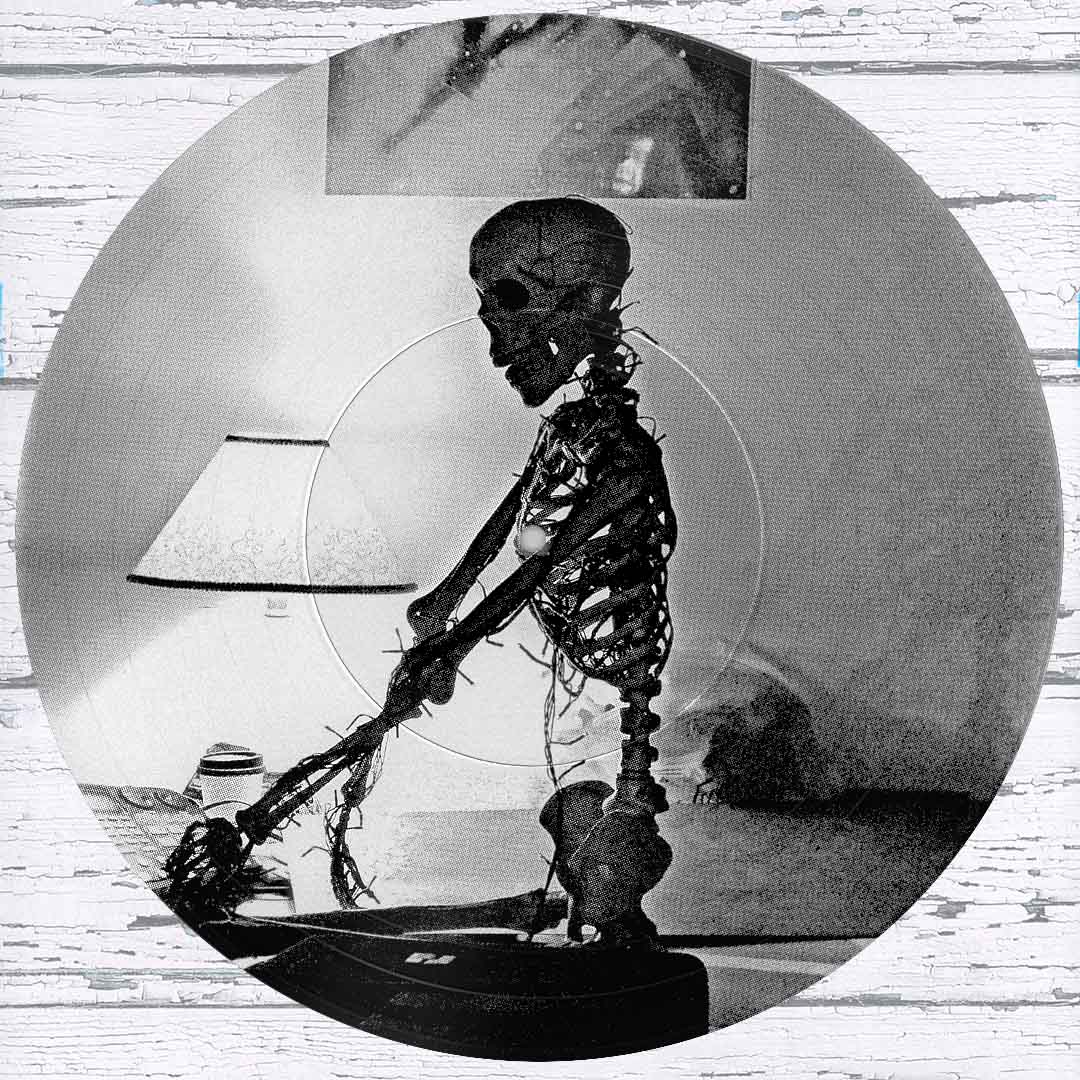#52 A Skeleton Named Brando Playing a Drum Machine