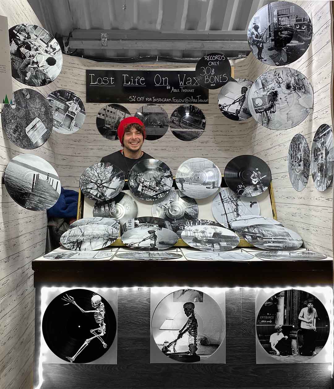 #52 A Skeleton Named Brando Playing a Drum Machine
